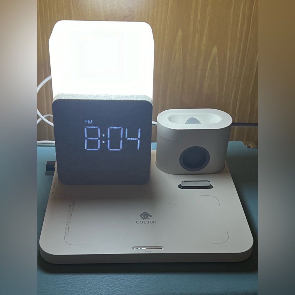 Clock/phone charging dock